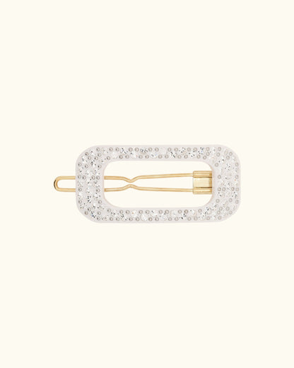 Hair Clip - Swarovski Square