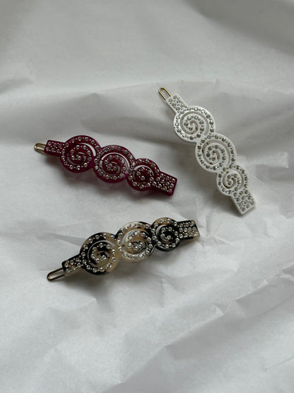 Hair Clip - Swarovski Swirl