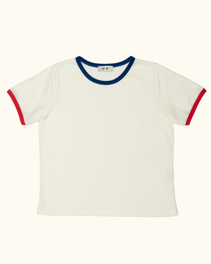 Two Tone Tee - Tricolore