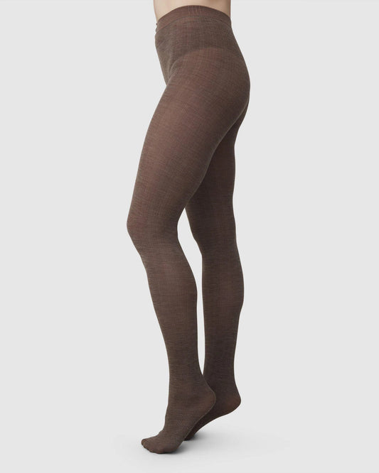 Wool Tights - Brown