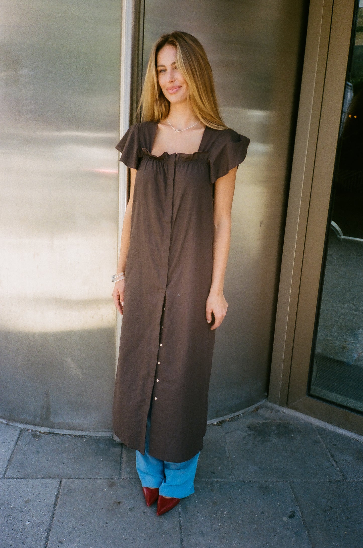 Poppy Dress - Brown